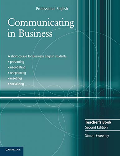 Stock image for Communicating in Business Teacher's Book (Cambridge Professional English) for sale by SecondSale