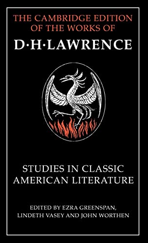 9780521550161: Studies in Classic American Literature (The Cambridge Edition of the Works of D. H. Lawrence)
