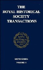 Stock image for Transactions of the Royal Historical Society: Volume 5: Sixth Series: 005 (Royal Historical Society Transactions, Series Number 5) for sale by Goldstone Books