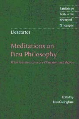 9780521552523: Descartes: Meditations on First Philosophy: With Selections from the Objections and Replies (Cambridge Texts in the History of Philosophy)