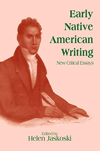 Imagen de archivo de Early Native American Writing: New Critical Essays a la venta por Chiron Media