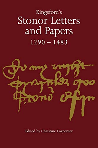 Beispielbild fr Kingsford's Stonor Letters & Papers: 1 (Camden Classic Reprints, Series Number 1) zum Verkauf von WorldofBooks