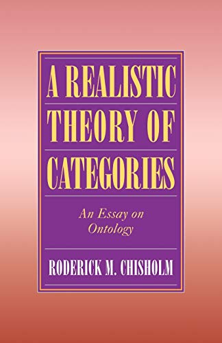 Beispielbild fr A Realistic Theory of Categories: An Essay on Ontology zum Verkauf von ThriftBooks-Atlanta