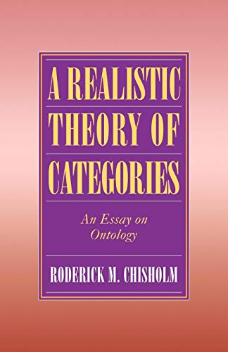 Stock image for A Realistic Theory of Categories: An Essay on Ontology for sale by Chiron Media