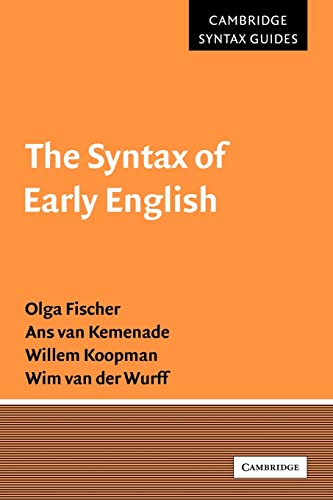 Beispielbild fr The Syntax of Early English (Cambridge Syntax Guides) zum Verkauf von Bahamut Media