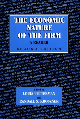 Imagen de archivo de The Economic Nature of the Firm : A Reader a la venta por Better World Books