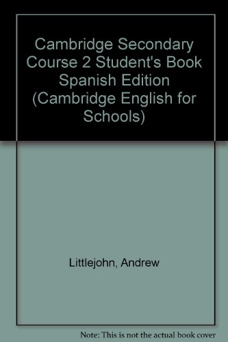 Beispielbild fr Cambridge Secondary Course 2 Student's Book Spanish Edition zum Verkauf von Hamelyn