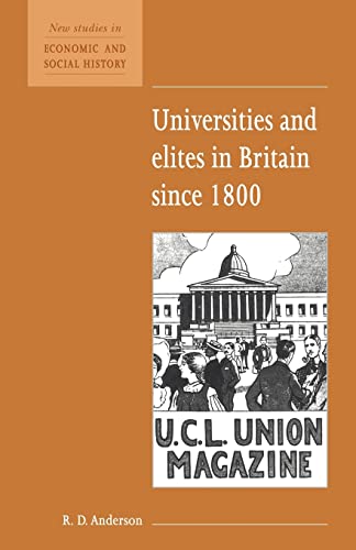 Beispielbild fr Universities and Elites in Britain Since 1800 zum Verkauf von Chiron Media