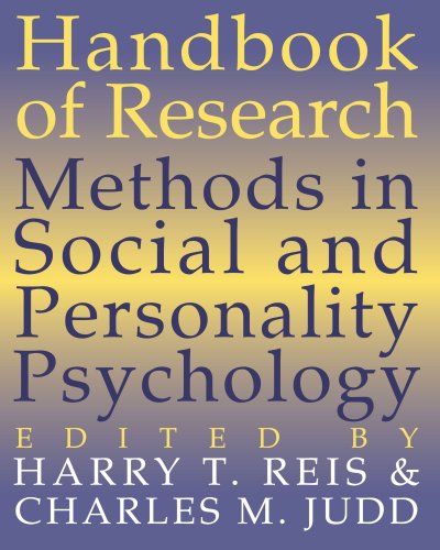 Imagen de archivo de Handbook of Research Methods in Social and Personality Psychology a la venta por medimops