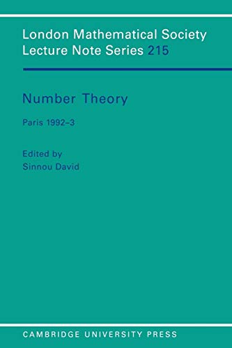 Number Theory - David, Sinnou