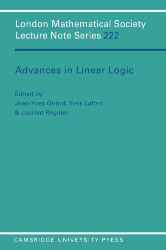 Stock image for Advances in Linear Logic for sale by Buchpark