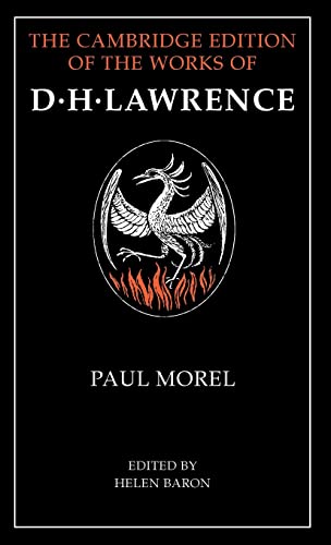 Imagen de archivo de D.H Lawrence: Paul Morel (The Cambridge Edition of the Works of D. H. Lawrence) a la venta por Anybook.com