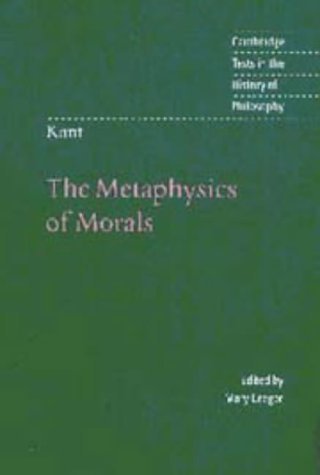 9780521562171: Kant: The Metaphysics of Morals