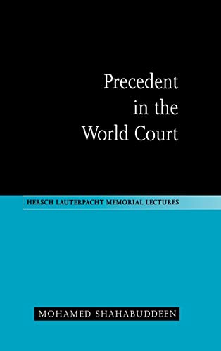 9780521563109: Precedent in the World Court