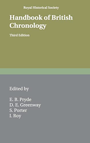 Handbook of British Chronology - Pryde, E. B.