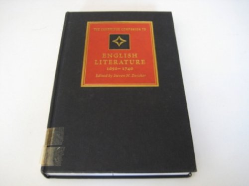 9780521563796: The Cambridge Companion to English Literature, 1650–1740 (Cambridge Companions to Literature)