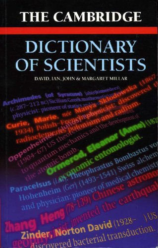 9780521567183: The Cambridge Dictionary of Scientists