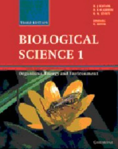 Beispielbild fr Biological Science 1: Organisms, Energy and Environment: v. 1 zum Verkauf von AwesomeBooks