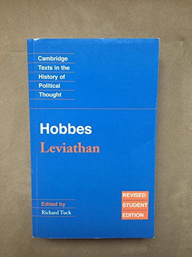 Beispielbild fr Hobbes: Leviathan: Revised student edition (Cambridge Texts in the History of Political Thought) zum Verkauf von WorldofBooks