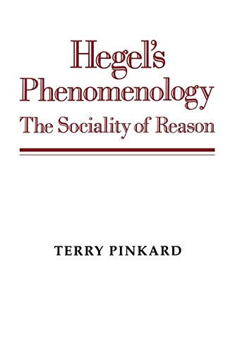 Stock image for Hegel's Phenomenology: The Sociality of Reason for sale by Lakeside Books