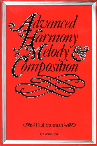 9780521568951: Advanced Harmony, Melody and Composition