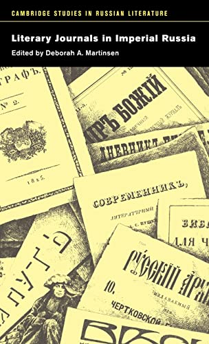 9780521572927: Literary Journals in Imperial Russia Hardback (Cambridge Studies in Russian Literature)