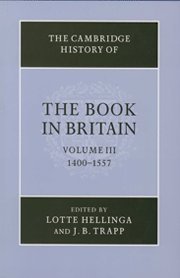 Stock image for The Cambridge History of the Book in Britain: Volume 3 for sale by CL Books