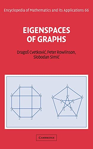 Imagen de archivo de Eigenspaces of Graphs (Encyclopedia of Mathematics and its Applications Series - Number 66) a la venta por Betterbks/ COSMOPOLITAN BOOK SHOP