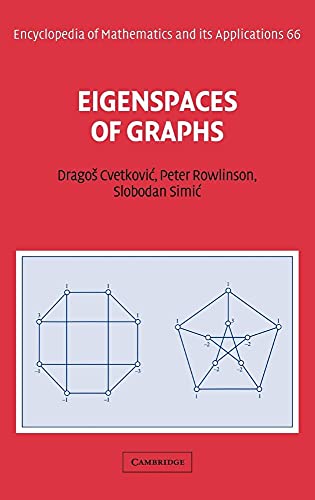 Stock image for Eigenspaces of Graphs (Encyclopedia of Mathematics and its Applications Series - Number 66) for sale by Betterbks/ COSMOPOLITAN BOOK SHOP