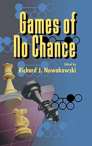 Beispielbild fr Games of No Chance zum Verkauf von Better World Books