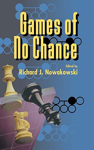 Stock image for Games of No Chance for sale by Better World Books