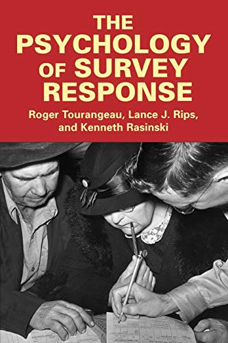 Beispielbild fr The Psychology of Survey Response zum Verkauf von Better World Books