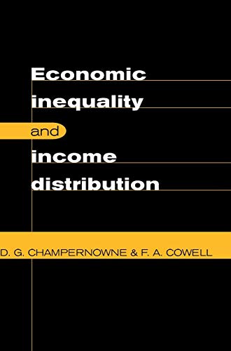 9780521580557: Economic Inequality and Income Distribution