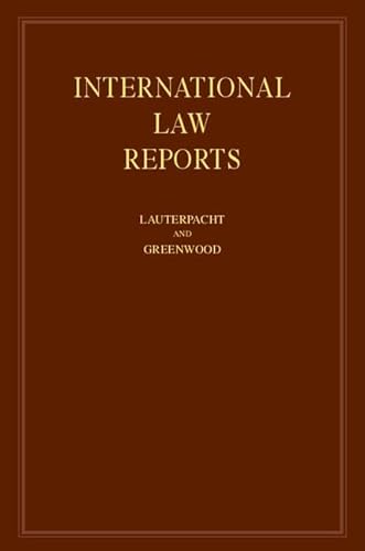 9780521580670: International Law Reports (Volume 105)