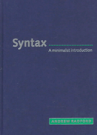 9780521581226: Syntax: A Minimalist Introduction