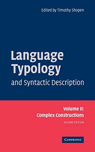 Immagine dell'editore per Language Typology and Syntactic Description, Vol. 2: Complex Constructions venduto da More Than Words