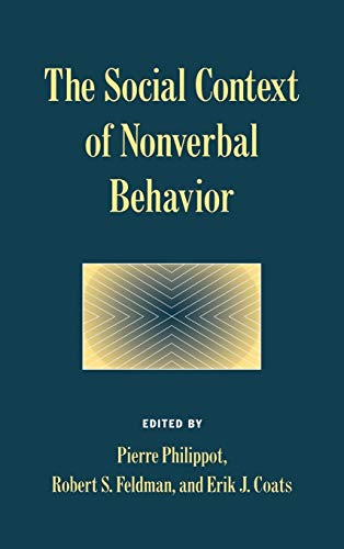 Beispielbild fr The Social Context of Nonverbal Behavior zum Verkauf von Revaluation Books