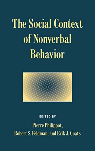 Imagen de archivo de The Social Context of Nonverbal Behavior a la venta por Buchpark