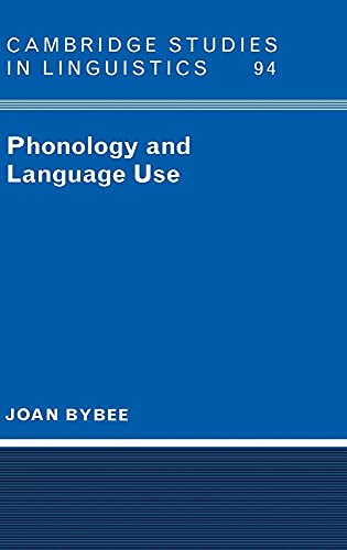 Imagen de archivo de Phonology and Language Use a la venta por THE SAINT BOOKSTORE