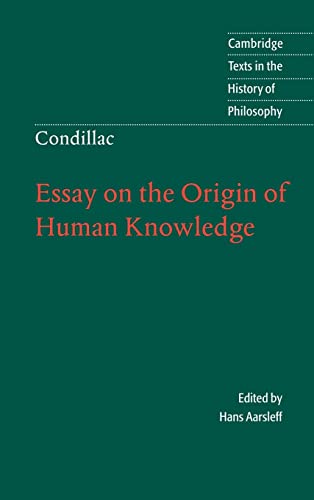 9780521584678: Condillac: Essay on the Origin of Human Knowledge Hardback (Cambridge Texts in the History of Philosophy)