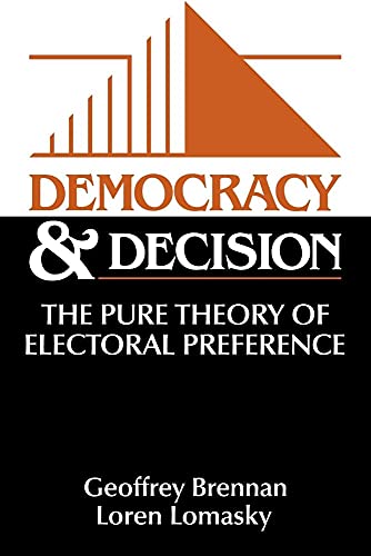 Beispielbild fr Democracy and Decision zum Verkauf von Ria Christie Collections