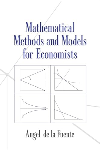 9780521585293: Mathematical Methods and Models for Economists Paperback