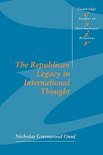 Imagen de archivo de The Republican Legacy in International Thought a la venta por Chiron Media