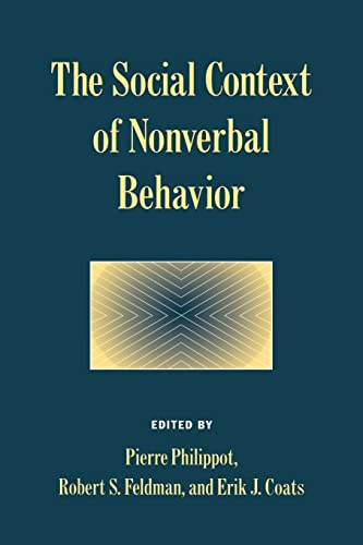 Stock image for The Social Context of Nonverbal Behavior for sale by Better World Books: West