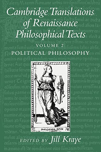 Imagen de archivo de Cambridge Translations of Renaissance Philosophical Texts a la venta por HPB-Red