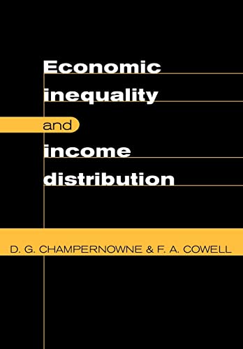 9780521589598: Economic Inequality and Income Distribution
