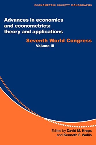 Stock image for Advances in Economics and Econometrics: Theory and Applications: Seventh World Congress (Volume 3) for sale by Anybook.com