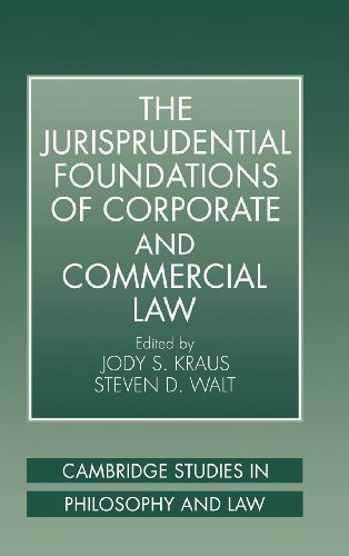 Beispielbild fr Cambridge Studies in Philosophy and Law: The Jurisprudential Foundations of Corporate and Commercial Law zum Verkauf von Anybook.com