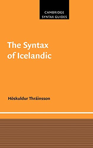 9780521591904: The Syntax of Icelandic (Cambridge Syntax Guides)