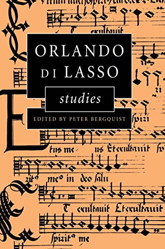 9780521593878: Orlando di Lasso Studies